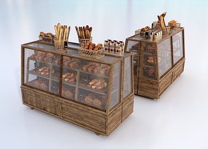 Modern Dessert Bakery Display Cabinet 3d model