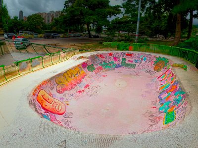 Modern Skateboard Pool Children's Pool Amusement Pool model