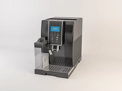 Black Saeco Modern Coffee Machine Kitchen Appliance With Automatic Control Panel And Digital 3d model