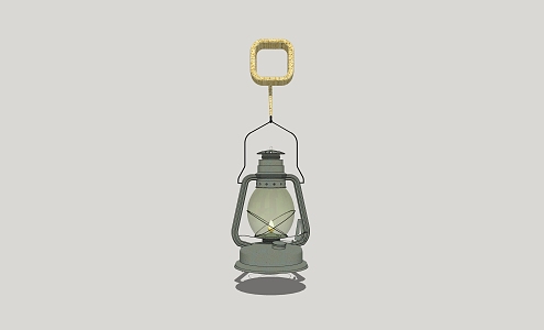 Vintage lantern 3d model