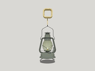 Vintage lantern 3d model