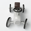 Modern toy car trolley 3d model