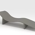 Modern Textured Curved Lounge Chair With Sleek Design And Support Legs