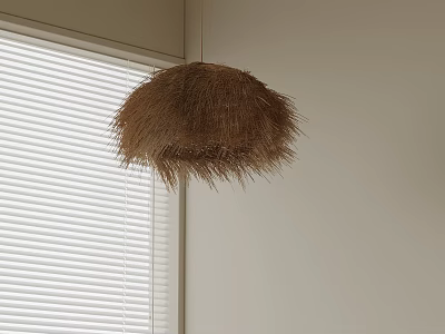 Quiet Wind Rattan Small Chandelier for Homestay 3d model