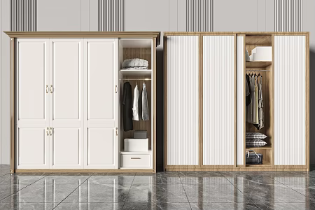 Modern wardrobe 3d model