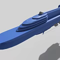 modern spaceship 3d model