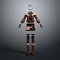 Adventure Character Outfit With Brown Jacket Beige Shorts Leather Gloves And Boots