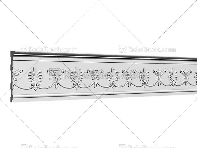 Simple European gypsum line, European gypsum line 3D model 3d model