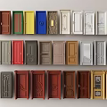 Assorted Hinged Doors In Various Colors With Classic And Modern Designs