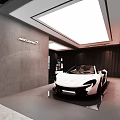 McLaren Showroom With Glass Doors Exterior And Interior Reception Desk Car