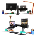 Modern Computer Desktop Laptop 3d model