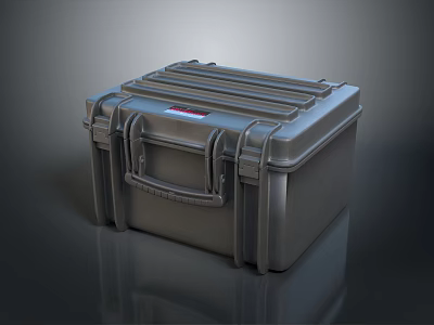 Hard Case Toolbox Durable Storage Container With Secure Latches And Portable Handle 3d model