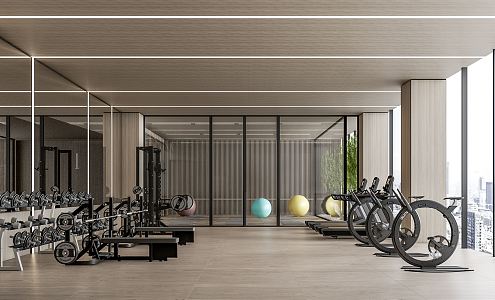 Modern Gym 3d model