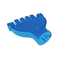 Blue Mechanical Structural Component With Precision Engineered Holes And Durable Design 3d model