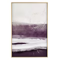 Modern Abstract Round Framed Painting With Beige Brown And Dark Tones Wall Art