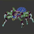Robot Spider Robot Mecha Spider Science Fiction Spider Mechanical Spider Battery Spider Tower Defense 3d model