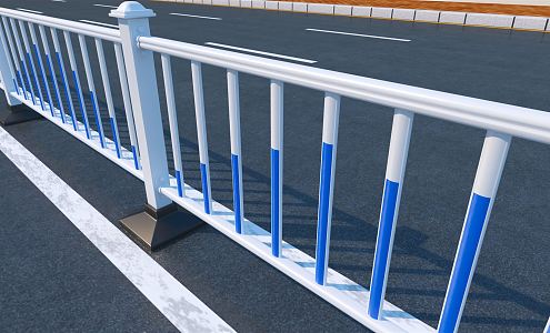 Modern Railing 3d model