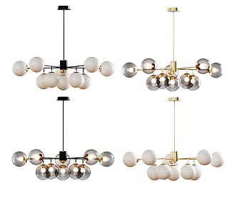 Light Luxury Chandelier Metal Chandelier Glass Chandelier Multi-head Chandelier Dining Room Chandelier Living Room Chandelier Bedroom Chandelier 3d model