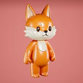 Cartoon puppy ip Q puppy cute animal ip 3d model