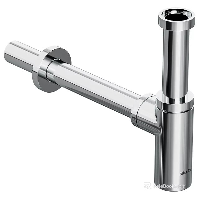 Modern Stainless Steel Kitchen Faucet For Daily Washing With Sleek Design 3d model 