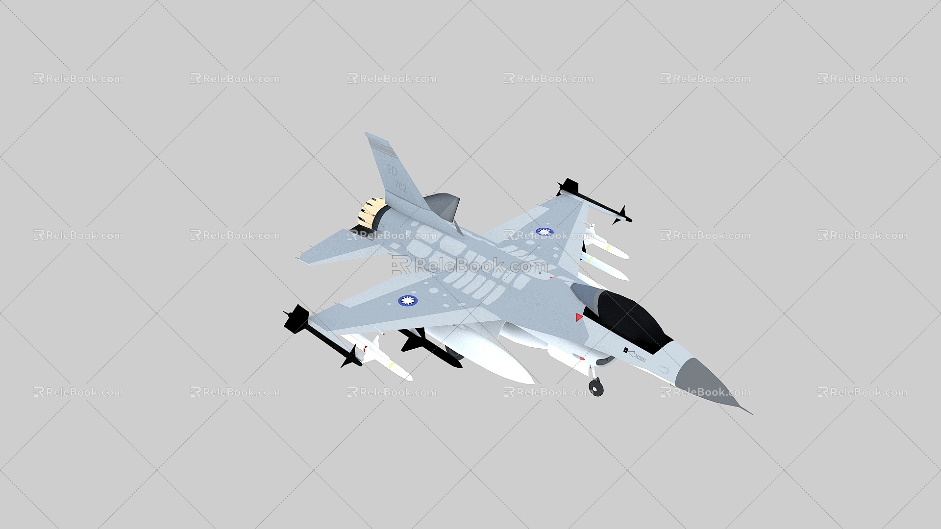 China Taiwan Province Air Force F16V F16D Two-seater Fighter F16 Block72 Viper F16 3d model