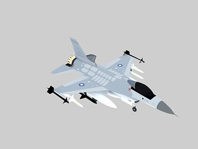 China Taiwan Province Air Force F16V F16D Two-seater Fighter F16 Block72 Viper F16 3d model