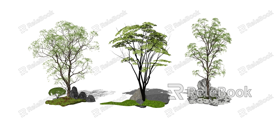 modern tree arbor landscape tree model