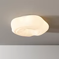 White Cloud Shaped Ceiling Light With Warm Glow For Modern Interior Decor