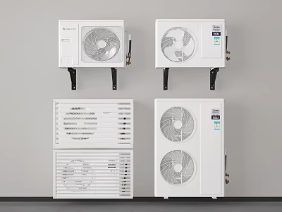 Contemporary Air Conditioner Fan Models With Sleek Design And Quiet Operation 3d model
