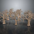 Artistic Wooden Stone Dead Tree Models For Indoor Outdoor Landscape Decoration