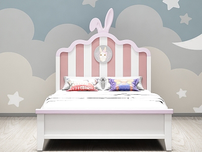 Nordic Cream Style Children's Bed model