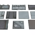 Industrial Equipment Metal Plate Components With Various Shapes And Holes For Industrial Use