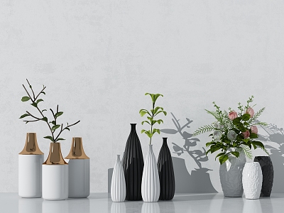 Modern vase decorations 3d model