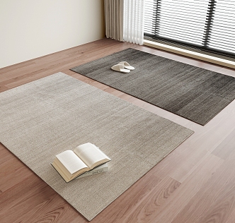 Modern Square Carpet 3d model