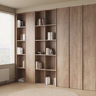 Quiet bookcase 3d model