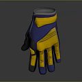 Blue And Yellow Work Gloves With Anti Slip Design For Safety And Comfort