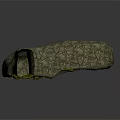Natural Cave Interior With Rough Rock Walls And Moss Covered Ground