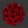 Red Roses Arranged In Black Box With Gold Trim And Monroe Logo
