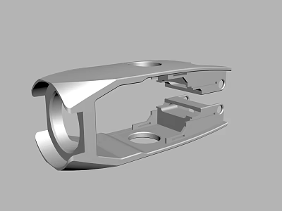 Industrial Metal Mechanical Component With Precision Machined Holes And Structural Design 3d model