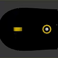 Black Handheld Equipment With Yellow Accents And Ergonomic Design Sensor Port