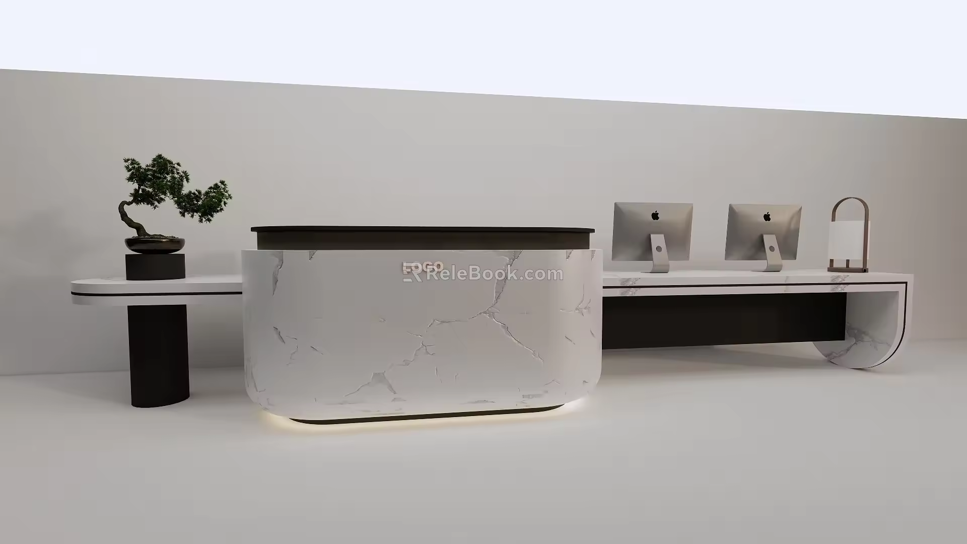 Combined Front Desk Reservation 3d model