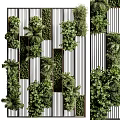 Vertical Green Plant Wall Interior Design With Lush Various Plants And Natural Decor Elements