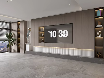 TV background wall 3d model