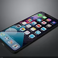 Modern Smartphone With High Definition Touch Screen And Multiple App Icons