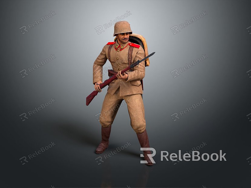 Soldiers World War II Soldiers World War II German Soldiers World War II German Soldiers Military Mercenaries model