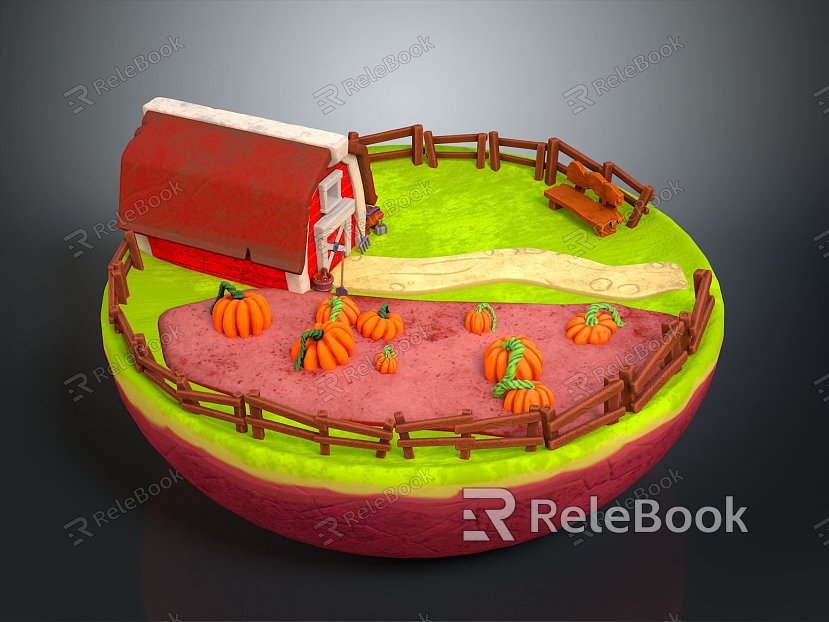 Cartoon Landscape Animation Landscape Landscape Landscape Landscape Rural Landscape Painting Outdoor Landscape Rural Landscape model