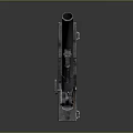 Military Field Mortar With Metal Barrel Base Plate And Firing Mechanism