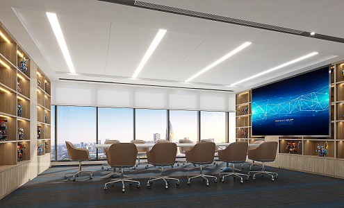 Modern Conference Room 3d model