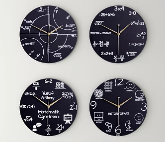 Modern clock decoration wall clock 3d model
