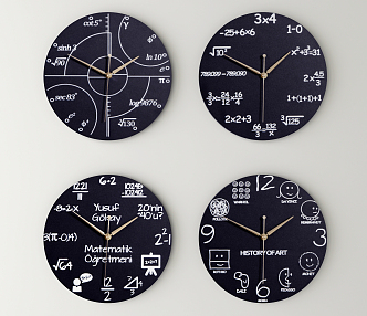 Modern clock decoration wall clock 3d model